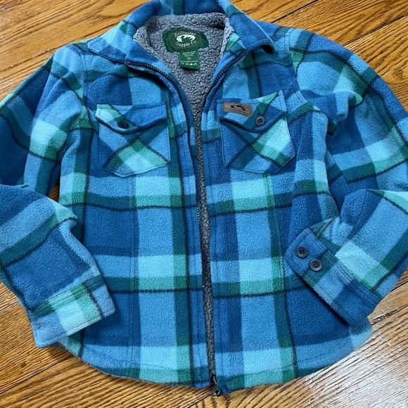Boys Plaid Sherpa Lined Jacket Size 